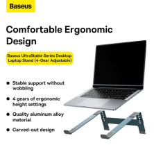 Підставка для ноутбука Baseus UltraStable Series Desktop Laptop Stand Сірий
