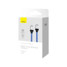 Кабель Baseus CoolPlay Series Fast Charging Data Cable Type-C to Lightning PD 20W 1m Синий