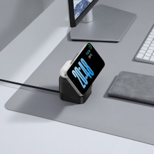 Бездротовий зарядний пристрій Baseus MagPro Series 2-in-1 Magnetic з функцією MagSafe і Qi2 20W та вбудованим кабелем Type-C Чорний