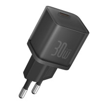 Мережевий зарядний пристрій Baseus GaN5S Fast Charger 1C PD3.0 30W Type-C 3A Чорний