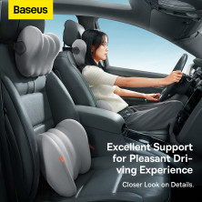 Подушка для спини Baseus ComfortRide Series Car Lumbar Сірий