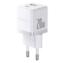 Мережевий зарядний пристрій Baseus Palm Fast Charger QC3.0+PD3.0 20W USB+Type-C 3A Білий