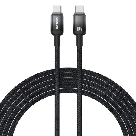 Кабель Baseus Discolor Series Fast Charging Data Cable Type-C to Type-C 100W 20V 5A 1m Черный