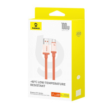 Кабель Baseus 0℃ Series Fast Charging Data Cable USB to Type-C 100W 20V 5A 2m Помаранчевий