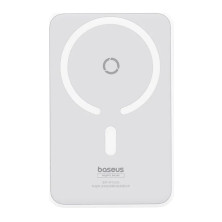 УМБ Baseus MagPro Magnetic Bracket Wireless Fast Charge 5000mAh 20W 2.4A QC3.0+PD3.0 з Бездротовою зарядкою Qi 15W Білий
