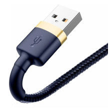Кабель Baseus Cafule Cable USB to Lightning 2.4A 1m Сине-Золотой