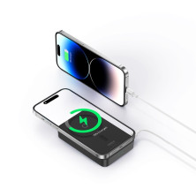 УМБ Baseus MagPro Magnetic Bracket Wireless Fast Charge 5000mAh 20W 2.4A QC3.0+PD3.0 з Бездротовою зарядкою Qi 15W Чорний