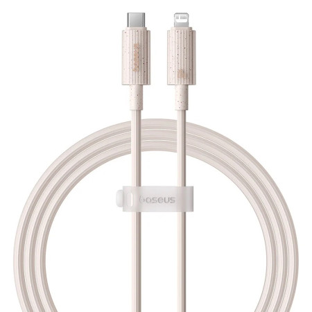 Кабель Baseus Habitat Series Fast Charging Data Cable Type-C to Lightning PD 20W 1m Розовый