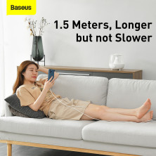 Кабель Baseus Simple Wisdom Series Fast Charging Data Cable Type-C to Lightning PD 20W 1.5m Набор 2 шт Белый