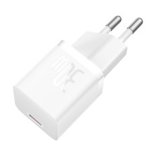 Сетевое зарядное устройство Baseus GaN5 Mini Fast Charger 1C PD3.0 30W Type-C 3A + кабель Baseus Type-C to Type-C 100W 20V/5A 1м Белый