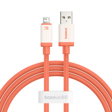 Кабель Baseus 0℃ Series Fast Charging Data Cable USB to Lightning 2.4A 1m Помаранчевий