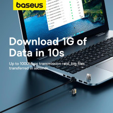 Кабель Baseus High Speed CAT6 RJ45 Gigabit Network Cable Ethernet Плоский 12m Черный