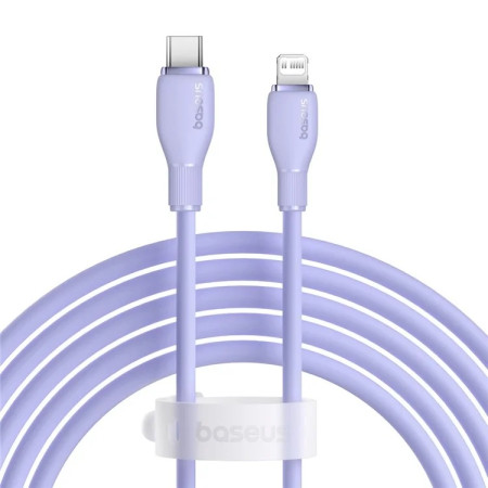 Кабель Baseus Pudding Series Fast Charging Data Cable Type-C to Lightning PD 20W 2m Фиолетовый