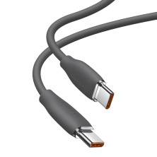 Кабель Baseus Jelly Liquid Silica Gel Fast Charging Data Cable Type-C to Type-C 100W 20V 5A 1.2m Чорний
