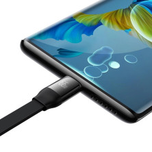 Кабель Baseus Bright Mirror 2 Series Retractable 3-in-1 Fast Charging Data Cable USB to Lightning+Type-C+MicroUSB 66W 1.1m Чорний