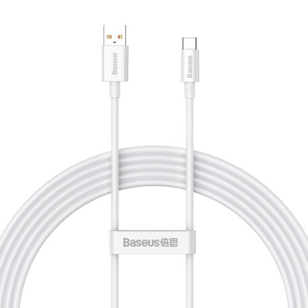 Кабель Baseus Superior Series Fast Charging Data Cable USB to Type-C 100W 20V 5A 2m Белый