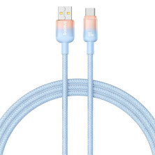 Кабель Baseus Discolor Series Fast Charging Data Cable USB to Type-C 100W 20V 5A 1m Блакитний