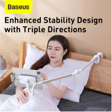 Держатель для телефона и планшета Baseus Otaku Life Rotary Adjustment Lazy Holder Серебристый