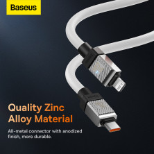 Кабель Baseus CoolPlay Series Fast Charging Data Cable Type-C to Lightning PD 20W 1m Белый