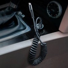 Кабель Baseus Fish Eye Spring Data Cable USB to Lightning 2A 1m Чорний