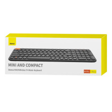 Клавиатура беспроводная Baseus K01B Wireless Tri-Mode Keyboard 2.4G/BT1+BT2 Серый