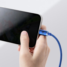 Кабель Baseus Crystal Shine Series USB to Lightning 2.4A 1.2m Синий