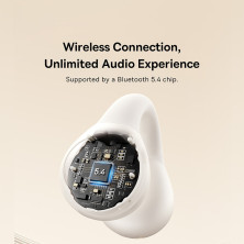 Беспроводные наушники открытого типа Baseus Bass 15 Clip Open-Ear Wireless TWS Earbuds Белый