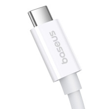 Кабель Baseus Superior 2 Series Fast Charging Data Cable Type-C to Type-C 240W 8K@60Hz 40Gbps 1.8m Белый