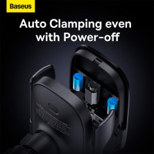 Бездротовий автомобільний зарядний пристрій Baseus Milky Way Pro Wireless Charging Electric Car Mount з технологією Qi 15W Чорний