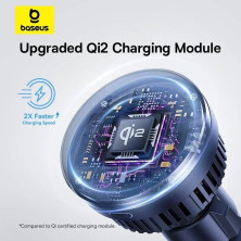 Бездротовий автомобільний зарядний пристрій Baseus MagPro Magnetic Wireless Charging Car Mount Air Vent Version з технологією Qi 15W Чорний