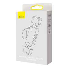 Кардрідер Baseus Lite Card Card Reader USB/Type-C, SD/TF Cards Сірий