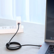 Кабель Baseus Cafule Flash Charging Data Line Cable Type-C to Type-C PD 2.0 QC 3.0 60W 20V 3A 2m Черно-Красный