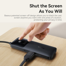 USB-хаб Baseus 6in1 Dual Fast Charging 6-Port Type-C HUB Adapter Type-C to USB3.2*1, USB2.0*1,Type-C3.2*2, Type-C(PD)*1, 4KHDMI Черный
