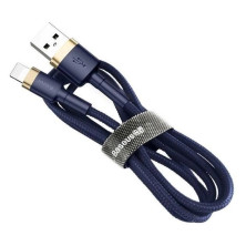 Кабель Baseus Cafule Cable USB to Lightning 2.4A 1m Сине-Золотой