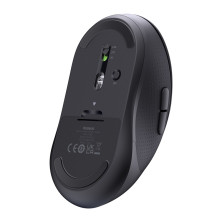 Бездротова мишка Baseus F02 Ergonomic Wireless Mouse 2.4G/BT5.2 1000-1600-2000-2400-4000dpi Чорний