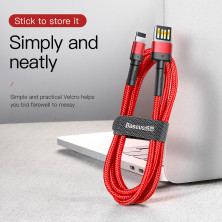 Кабель Baseus Cafule Cable Special Edition USB to Lightning 2.4A 1m Красный