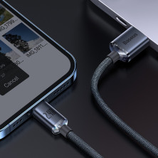 Кабель Baseus Crystal Shine Series USB to Lightning 2.4A 1.2m Чорний