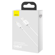 Кабель Baseus Superior Series Fast Charging Data Cable USB to Lightning 2.4A 1.5m Белый
