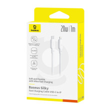 Кабель Baseus Silky Series Fast Charging Data Cable Type-C to Lightning PD 20W 1m Белый
