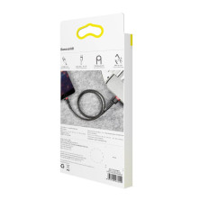 Кабель Baseus Cafule Cable USB to Lightning 2.4A 1m Черно-Червоний