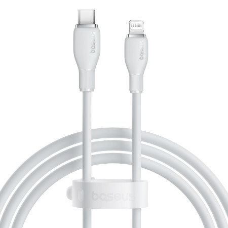 Кабель Baseus Pudding Series Fast Charging Data Cable Type-C to Lightning PD 20W 1m Белый