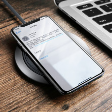 Беспроводное зарядное устройство Baseus Metal Wireless Charger с технологией Qi 10W Черный