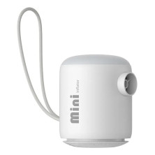 Портативний акумуляторний насос Baseus PocketGo Portable Air Pump 1600mAh з ліхтариком Білий