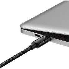 Кабель Baseus Tungsten Gold Fast Charging Data Cable Type-C to Type-C 240W 2m Черный