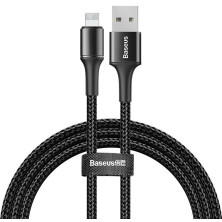 Кабель Baseus Halo Data Cable USB to Lightning 2.4A 0.5m Черный