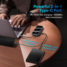 USB-хаб Baseus 5in1 AcmeJoy 5-Port Type-C HUB Adapter Type-C to USB3.0*2, USB2.0*1, Type-C*1 RJ45 Сірий