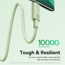 Кабель Baseus Habitat Series Fast Charging Data Cable USB to Type-C 100W 20V 5A 1m Салатовий