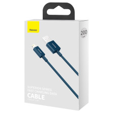 Кабель Baseus Superior Series Fast Charging Data Cable USB to Lightning 2.4A 2m Синий