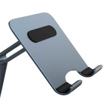 Підставка для телефона і планшета настільна Baseus Desktop Biaxial Foldable Metal Stand for Tablets обертання 360° Сірий