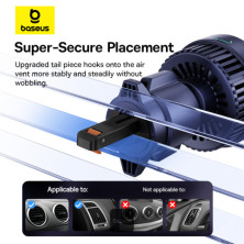 Бездротовий автомобільний зарядний пристрій Baseus MagPro Magnetic Wireless Charging Car Mount Air Vent Version з технологією Qi 15W Чорний